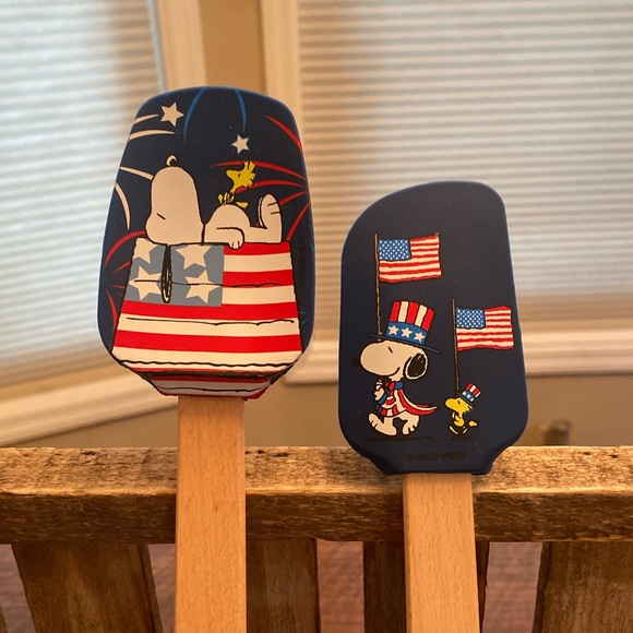 Patriotic Snoopy Mini Spatulas Set Of 4, Snoopy Large Spatula & Spoon Set Of 2 - Picture 5 of 15